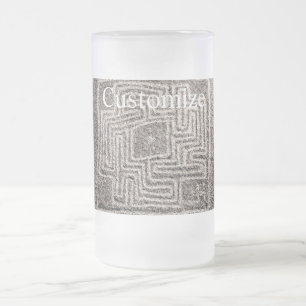 Caneca De Cerveja Vidro Jateado Hemet Maze Stone Thunder_Cover
