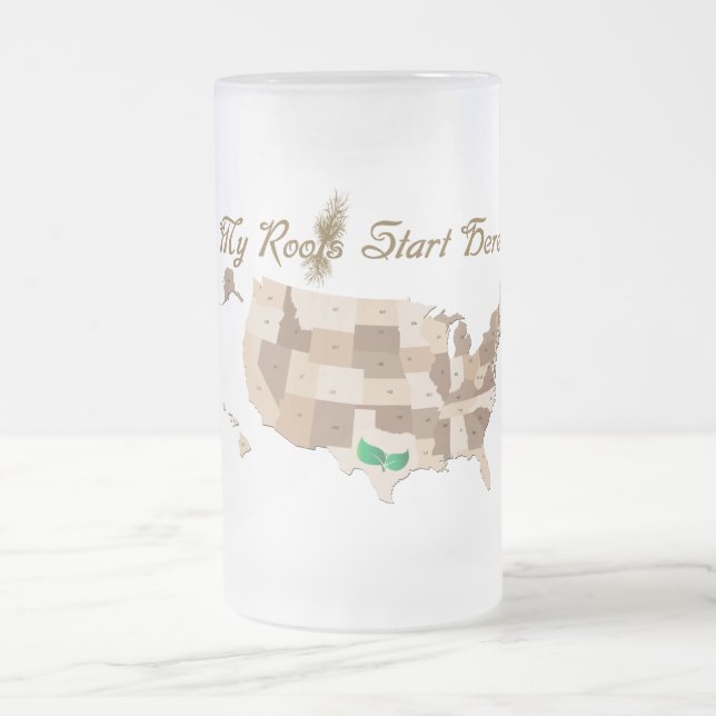 Caneca De Cerveja Vidro Jateado Heritage Roots Mug (Centro)