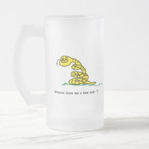 Caneca De Cerveja Vidro Jateado Hisssss Me Deixem em Paz Rapazes Paródia de Gadsde