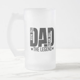 Caneca De Cerveja Vidro Jateado Homem de Legenda do pai