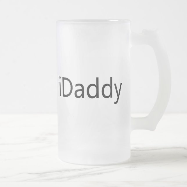 Caneca De Cerveja Vidro Jateado iDaddy (Direita)