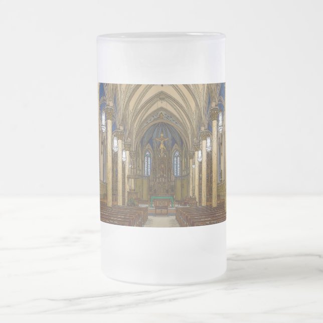 Caneca De Cerveja Vidro Jateado Igreja Católica de St Peter Painterly (Centro)