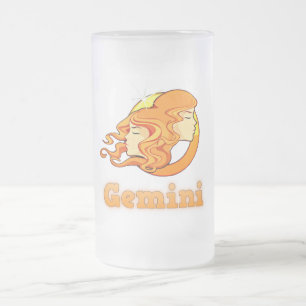 Caneca De Cerveja Vidro Jateado Ilustração Gemini