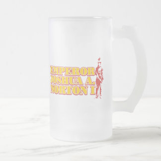 Caneca De Cerveja Vidro Jateado Imperador Joshua A.Norton mim caneca do vidro de
