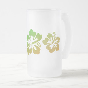 Caneca De Cerveja Vidro Jateado Impressão havaiano