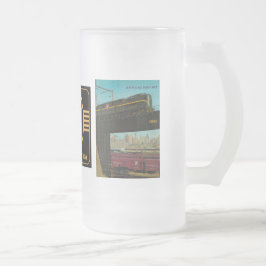 Caneca De Cerveja Vidro Jateado Informe anual 1960 da estrada de ferro de