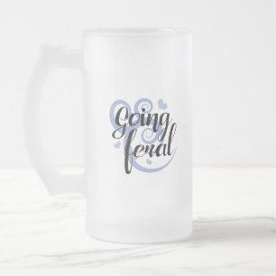 Caneca De Cerveja Vidro Jateado Ir para o selvagem