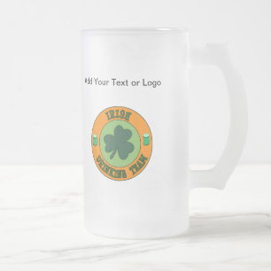 Caneca De Cerveja Vidro Jateado Irish Blessing Beer Mug - SRF