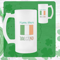 Irlanda Bandeira Irlandesa Verde Personalização 