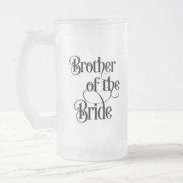 Caneca De Cerveja Vidro Jateado Irmão da Noiva