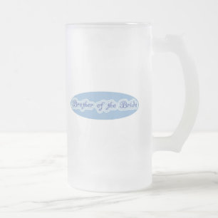 Caneca De Cerveja Vidro Jateado Irmão da noiva