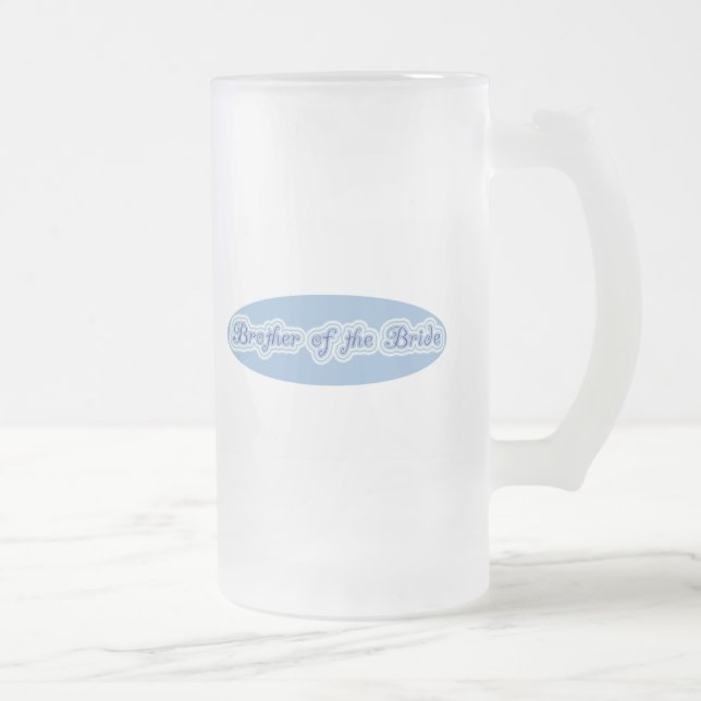Caneca De Cerveja Vidro Jateado Irmão da noiva (Direita)