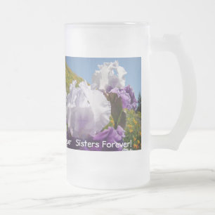 Caneca De Cerveja Vidro Jateado Irmãs Para Sempre! irmãs para sempre Irmãs Para Se