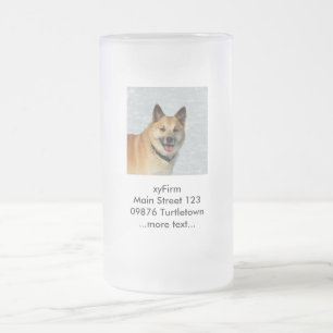 Caneca De Cerveja Vidro Jateado IslandêsSheepdog20150904