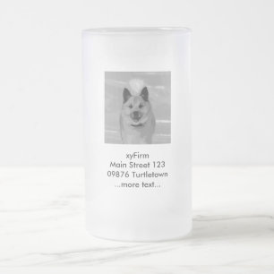 Caneca De Cerveja Vidro Jateado IslandêsSheepdog20151203