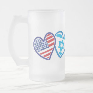 Caneca De Cerveja Vidro Jateado Israel Forte