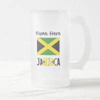 Jamaica e Bandeira da Jamaica com o Seu Nome