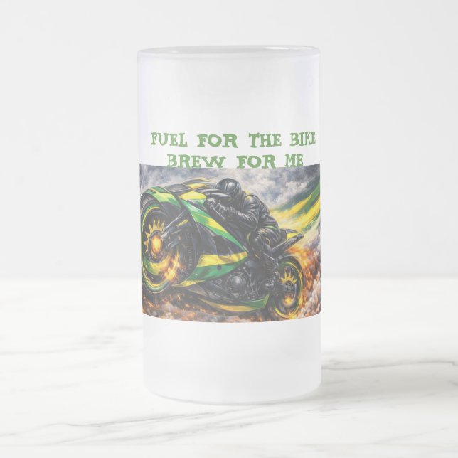 Caneca De Cerveja Vidro Jateado jamaicano  (Centro)