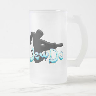 Caneca De Cerveja Vidro Jateado Jewdo