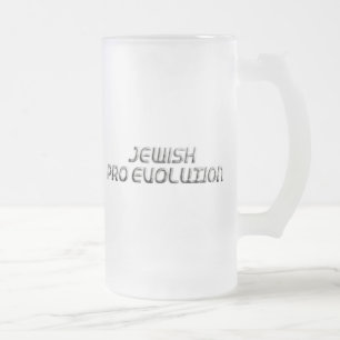 Caneca De Cerveja Vidro Jateado Jewish Pro Evolution
