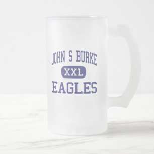 Caneca De Cerveja Vidro Jateado John S Burke - Eagles - católico - Goshen New York
