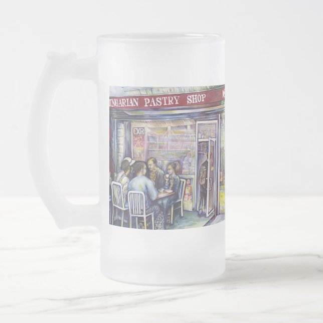 Caneca De Cerveja Vidro Jateado Jovial (Esquerda)