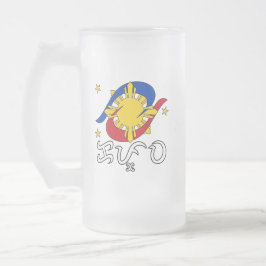 Caneca De Cerveja Vidro Jateado Kapwa (Baybayin script)