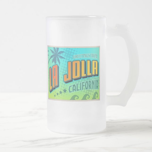 CANECA DE CERVEJA VIDRO JATEADO LA JOLLA (Direita)