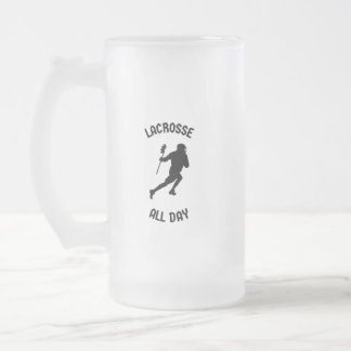Caneca De Cerveja Vidro Jateado Lacrosse o dia todo