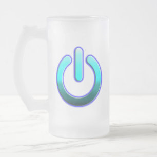 Caneca De Cerveja Vidro Jateado Lâmina de vidro do Fosco de energia do Zer0