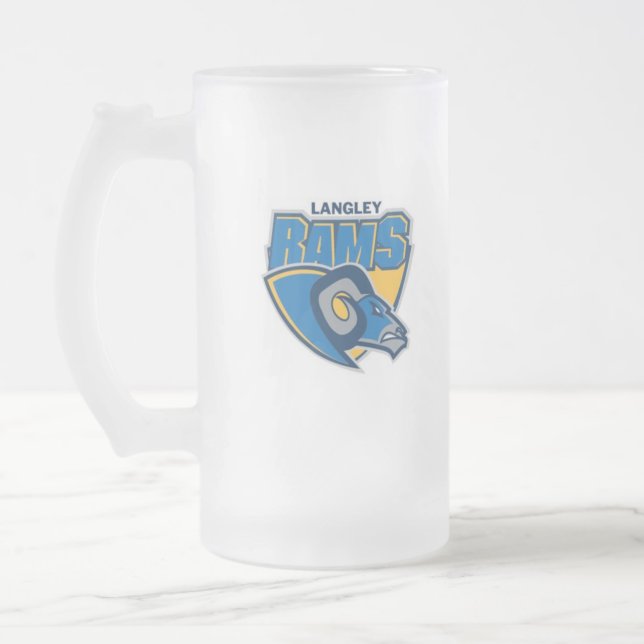 Caneca De Cerveja Vidro Jateado Langley força o vidro (Esquerda)