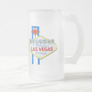 Caneca De Cerveja Vidro Jateado Las Vegas