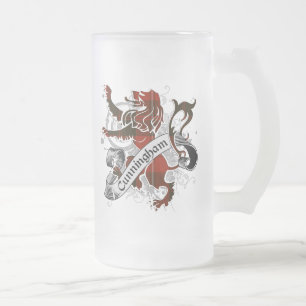 Caneca De Cerveja Vidro Jateado Leão do Tartan de Cunningham