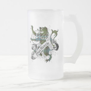 Caneca De Cerveja Vidro Jateado Leão MacKenzie Tartan