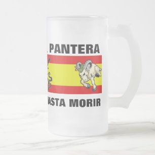 CANECA DE CERVEJA VIDRO JATEADO LECHE DE PANTERA