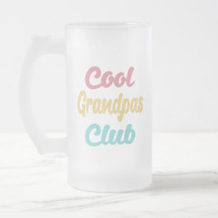 Caneca De Cerveja Vidro Jateado Legal Vovô Clube II