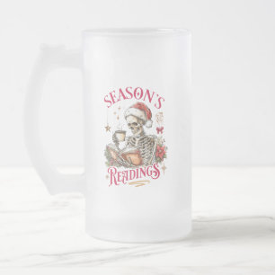 Caneca De Cerveja Vidro Jateado Leituras de Temporada