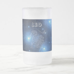 Caneca De Cerveja Vidro Jateado Leo transparente