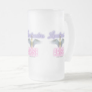 Caneca De Cerveja Vidro Jateado Levantadores - Fosco