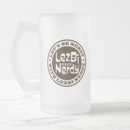 Caneca De Cerveja Vidro Jateado Lezbi Nerdy