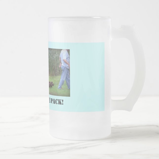Caneca De Cerveja Vidro Jateado Líder do bloco (Direita)