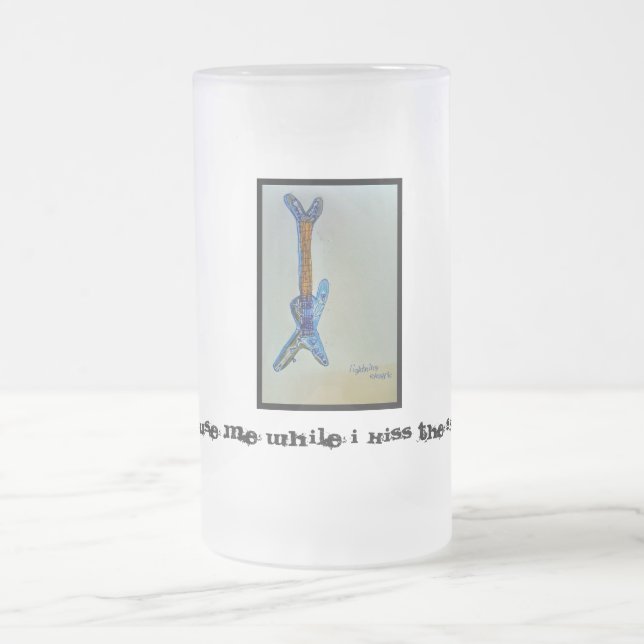 Caneca De Cerveja Vidro Jateado Lightining elétrico (Centro)