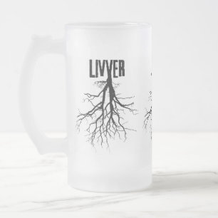 CANECA DE CERVEJA VIDRO JATEADO LIVVERFROST