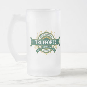 Caneca De Cerveja Vidro Jateado Lixivieiras na Truffoni