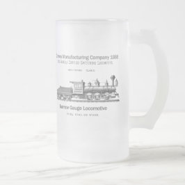 Caneca De Cerveja Vidro Jateado Locomotiva 1886 do interruptor de Dickson