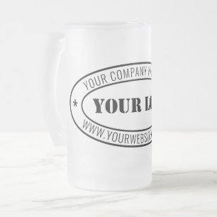 Caneca De Cerveja Vidro Jateado Logotipo comercial personalizado e conjunto de vid