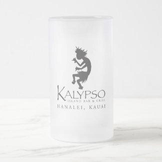 Caneca De Cerveja Vidro Jateado Logotipo de Kalypso Kane no preto