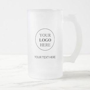 Caneca De Cerveja Vidro Jateado Logotipo de Promocional personalizado - Sem pedido