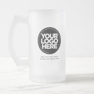 Caneca De Cerveja Vidro Jateado Logotipo e texto
