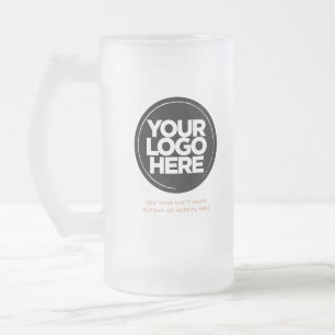Caneca De Cerveja Vidro Jateado Logotipo e texto
